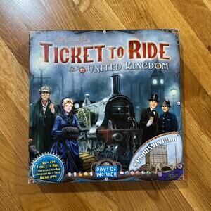 Ticket To Ride UK & Pennsylvania Map Version 5 Complete Board Game